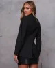 Unveil Me Double Breasted Top sold by Vici