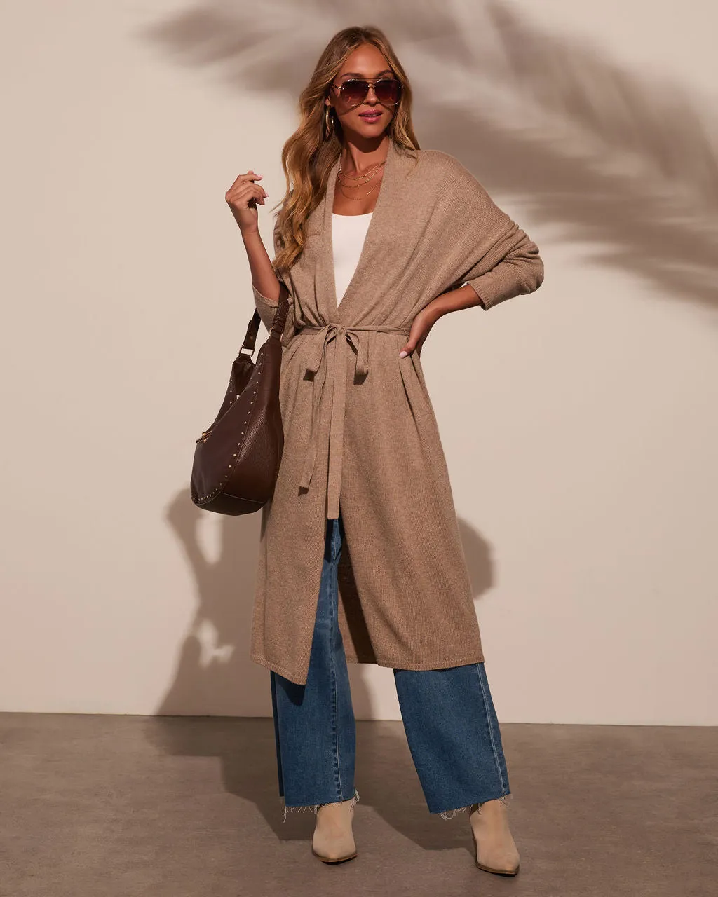 By My Side Cashmere Blend Duster Cardigan sold by Vici product image thumbnail 2