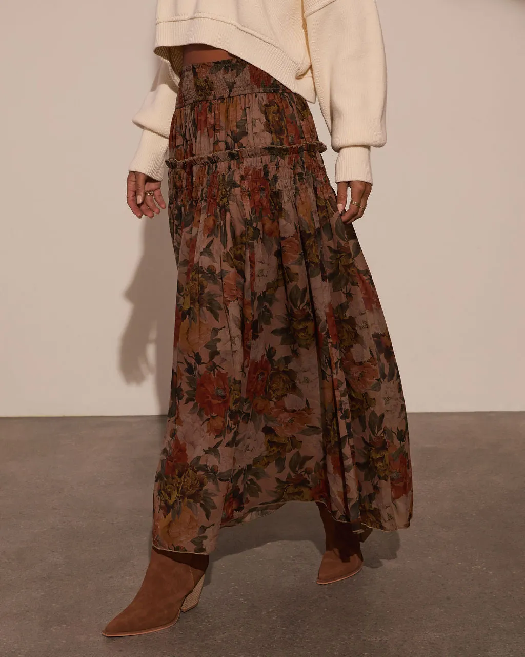 Morning Call Printed Maxi Skirt sold by Vici product image thumbnail 3