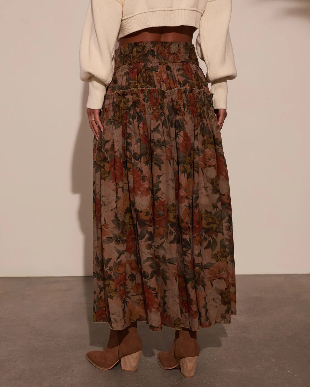 Morning Call Printed Maxi Skirt sold by Vici product image thumbnail 4