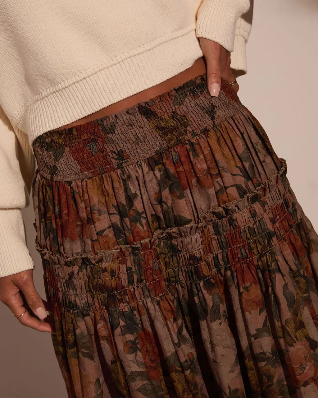 Morning Call Printed Maxi Skirt sold by Vici product image thumbnail 5