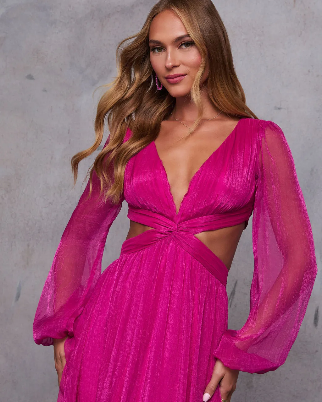 Guest of Honor Mesh Cut-Out Maxi Dress sold by Vici product image thumbnail 2