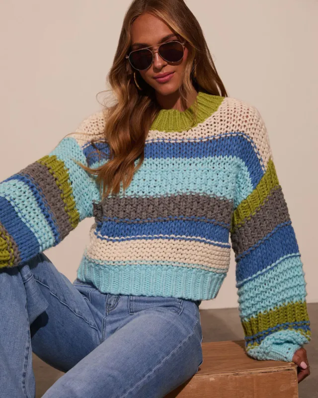 Harvest Feels Cropped Knit Sweater made by Vici