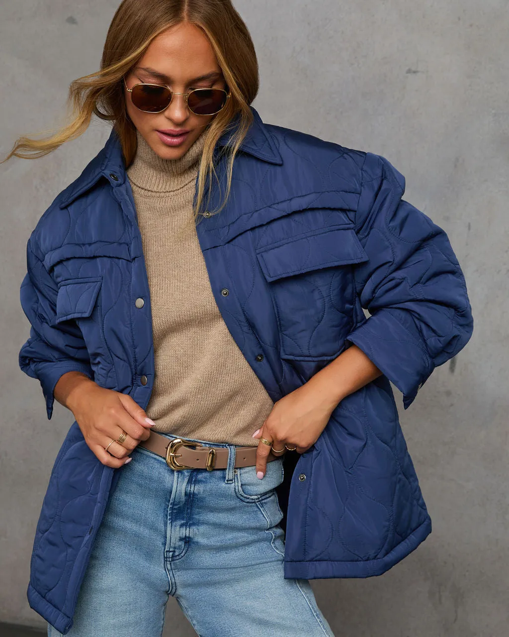 Chilly Morning Lightweight Quilted Jacket sold by Vici