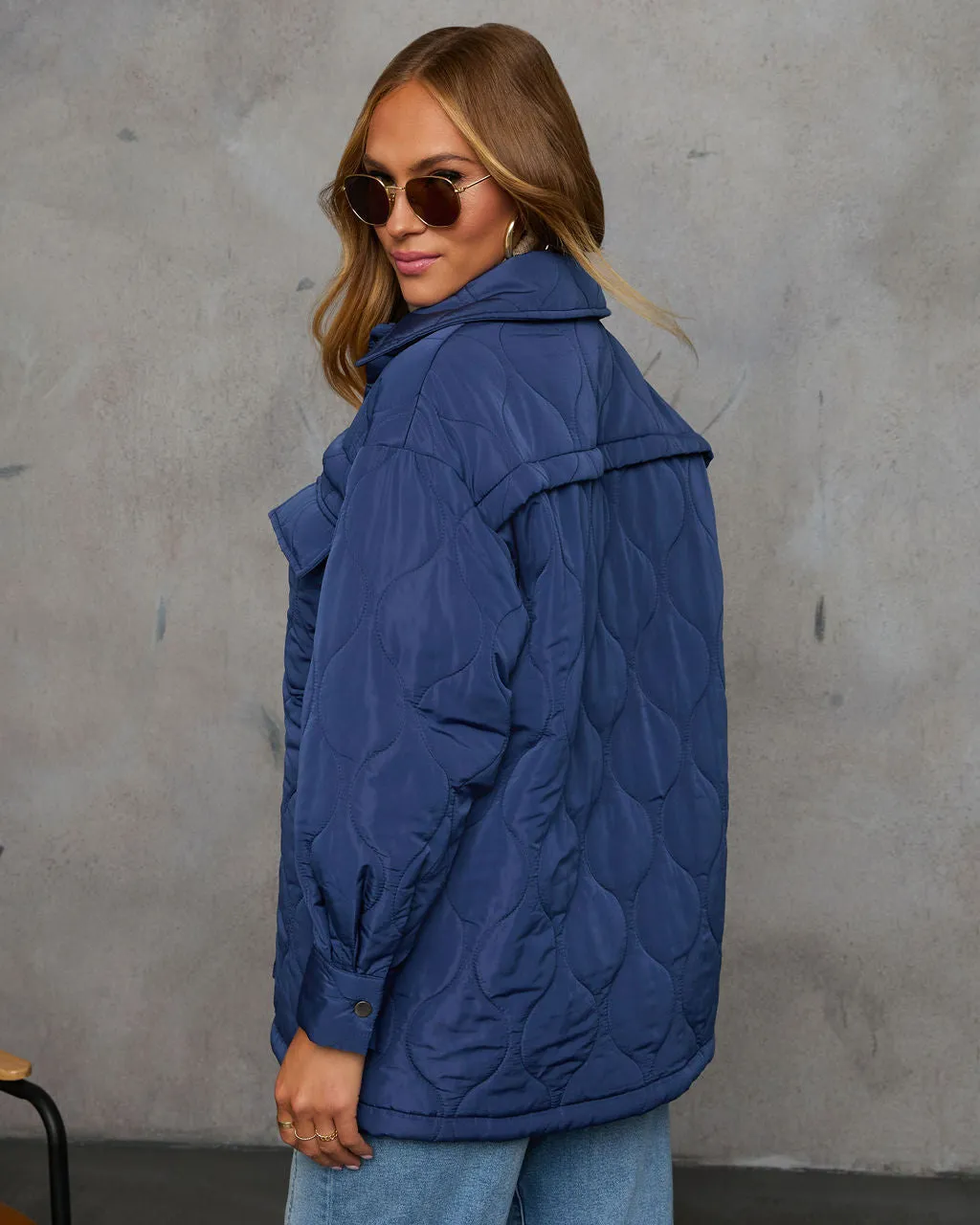 Chilly Morning Lightweight Quilted Jacket sold by Vici product image thumbnail 4