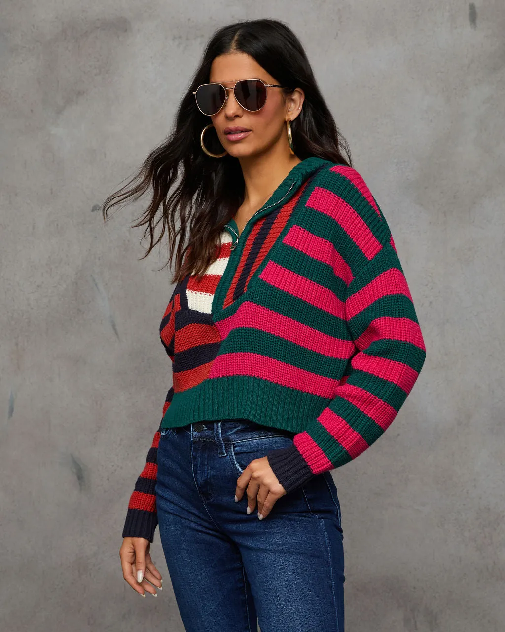 Snuggle Up Quarter Zip Sweater sold by Vici product image thumbnail 3