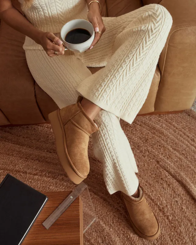 Brisk Feels Platform Ankle Boots sold by Vici