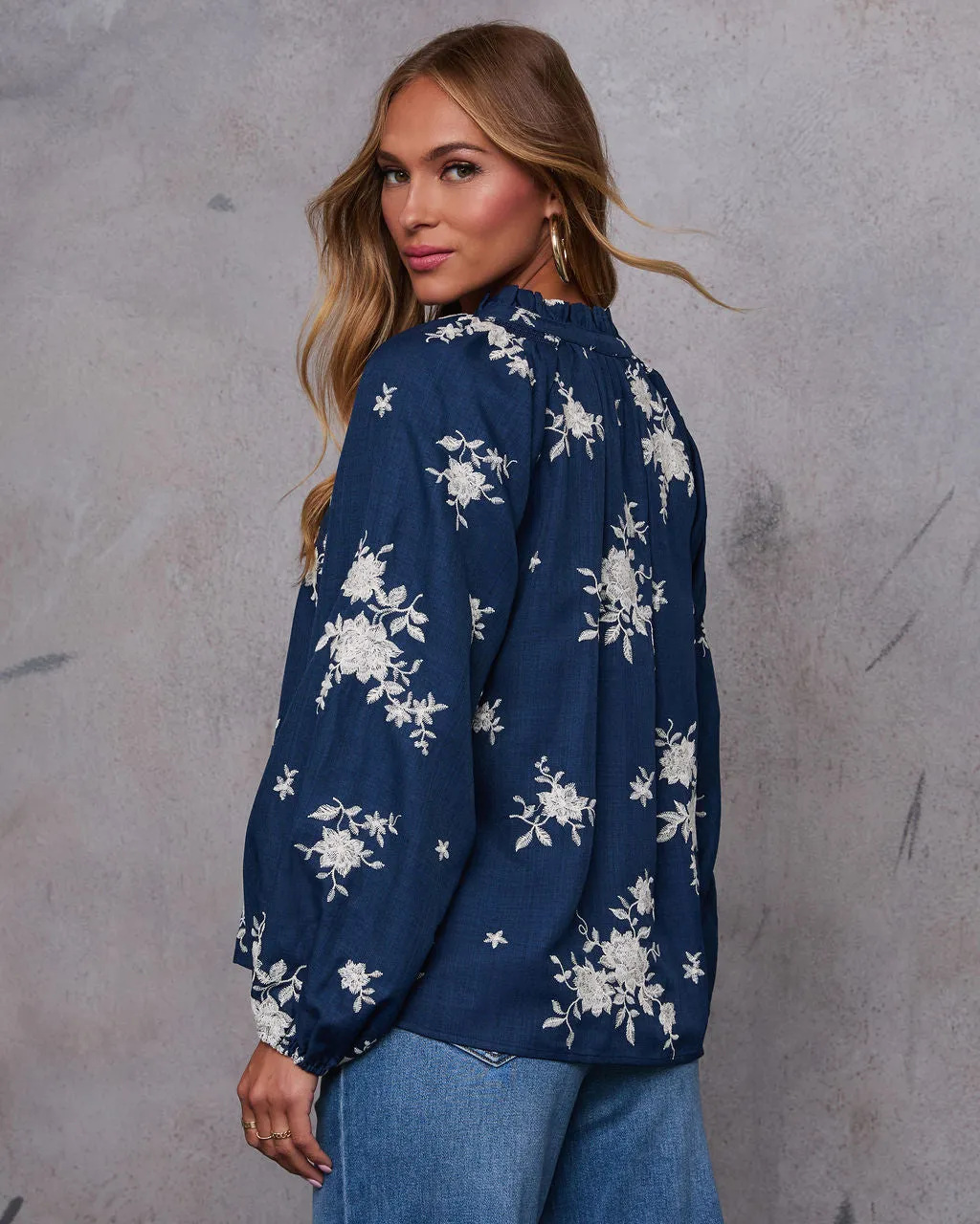 Kadence Neck Tie Floral Blouse sold by Vici product image thumbnail 4