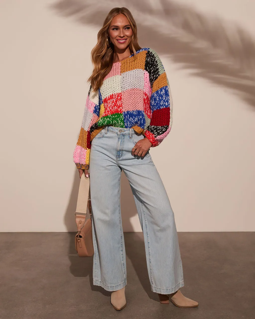 Cozy Cabin Color Block Sweater sold by Vici product image thumbnail 2