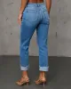 Huntley Cropped Straight Leg Denim sold by Vici