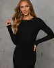 Fade Together Metallic Ombre Sweater Dress sold by Vici