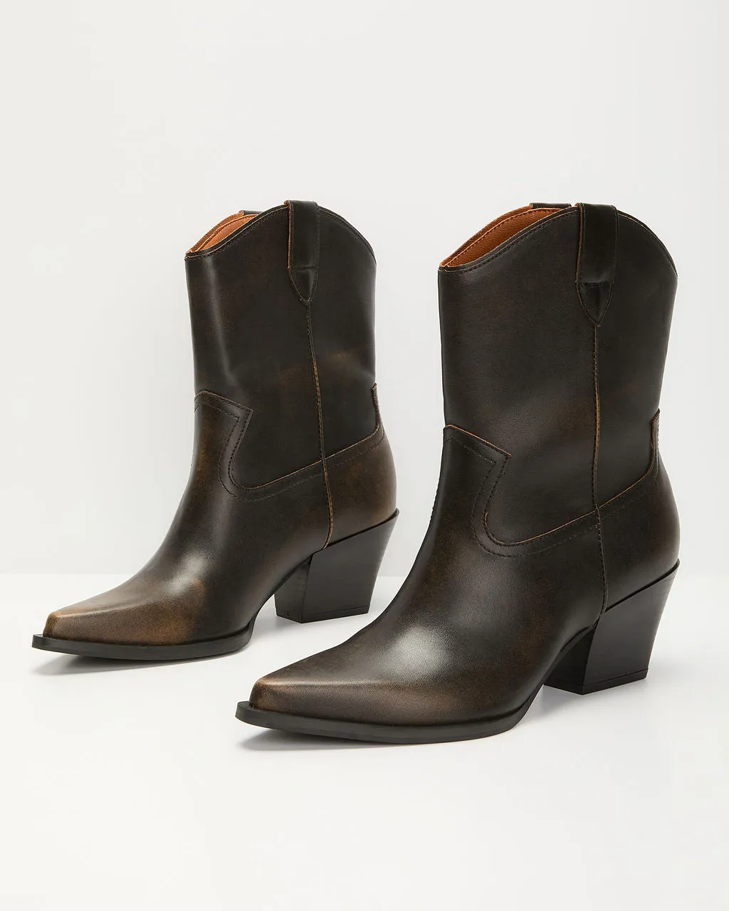 Clarkson Distressed Western Booties sold by Vici product image thumbnail 2