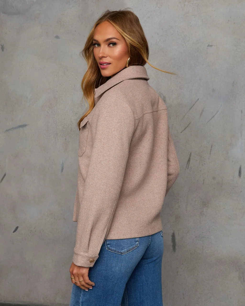 Around Town Brushed Wool Jacket sold by Vici product image thumbnail 4