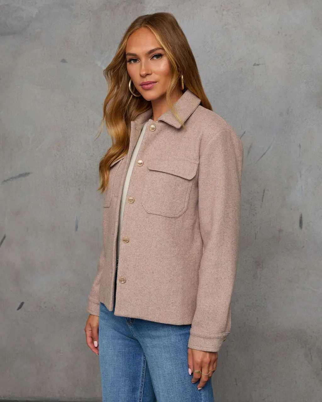 Around Town Brushed Wool Jacket sold by Vici product image thumbnail 3