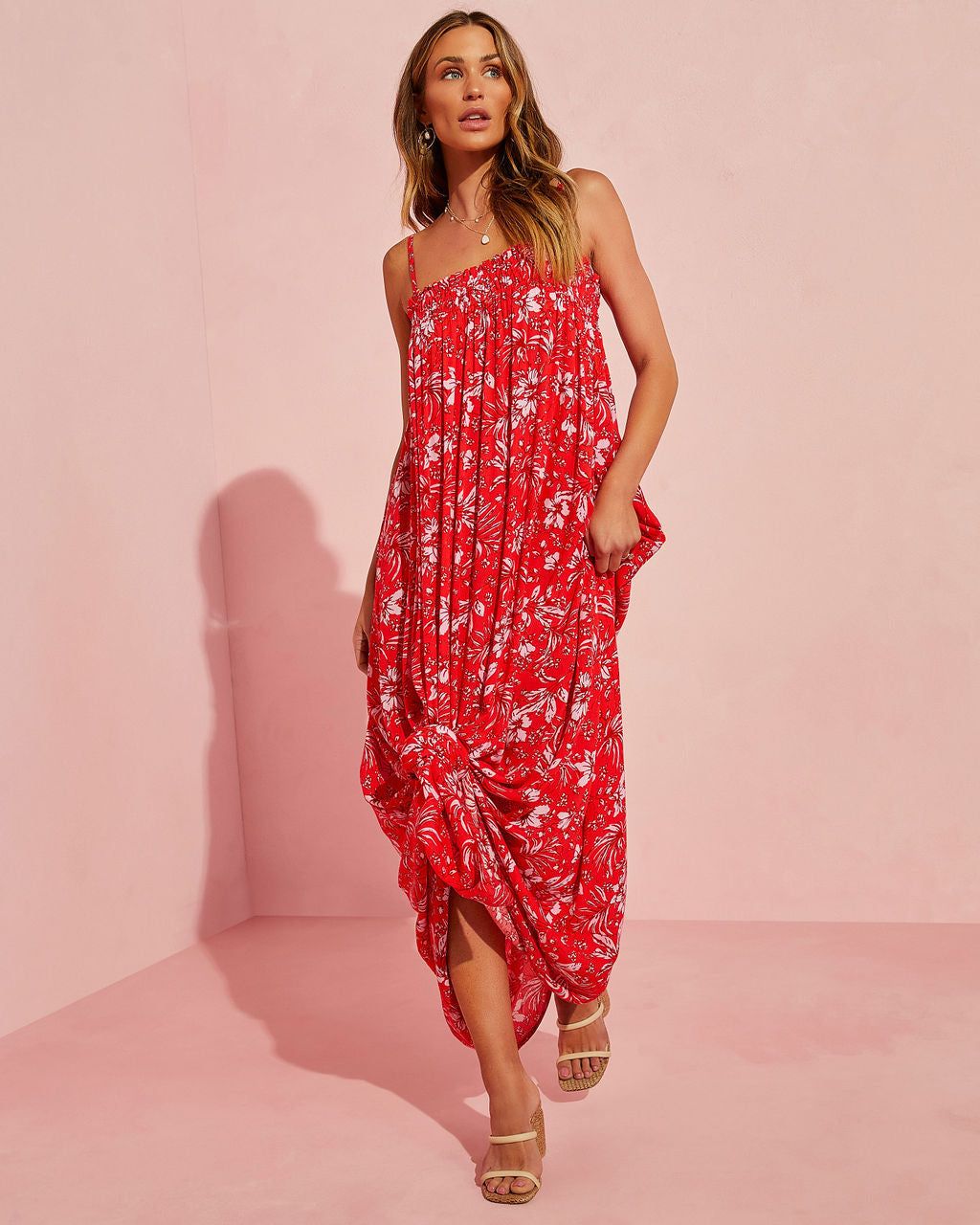 Silas Maxi Dress - Red - FINAL SALE sold by Vici product image thumbnail 7