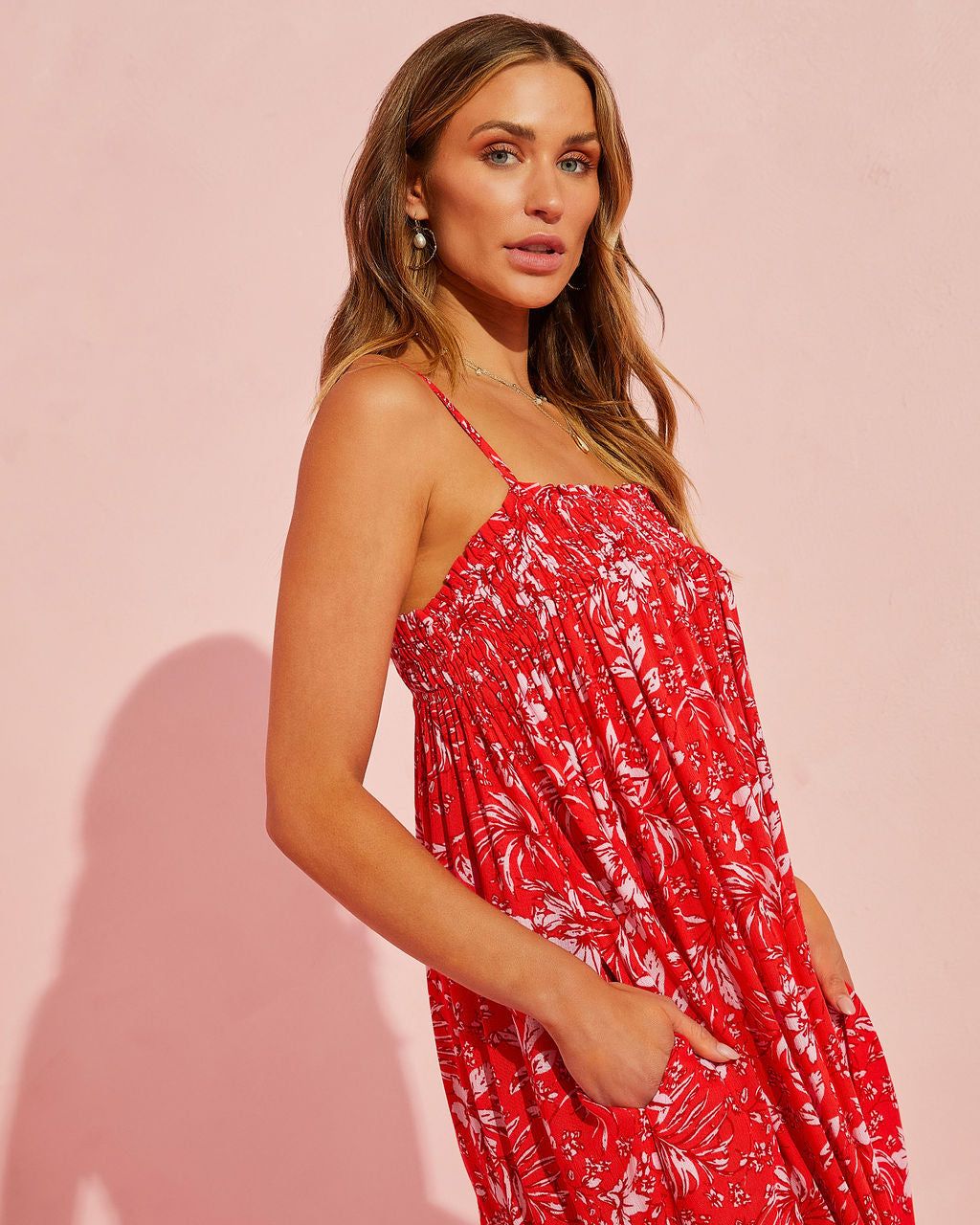 Silas Maxi Dress - Red - FINAL SALE sold by Vici product image thumbnail 5
