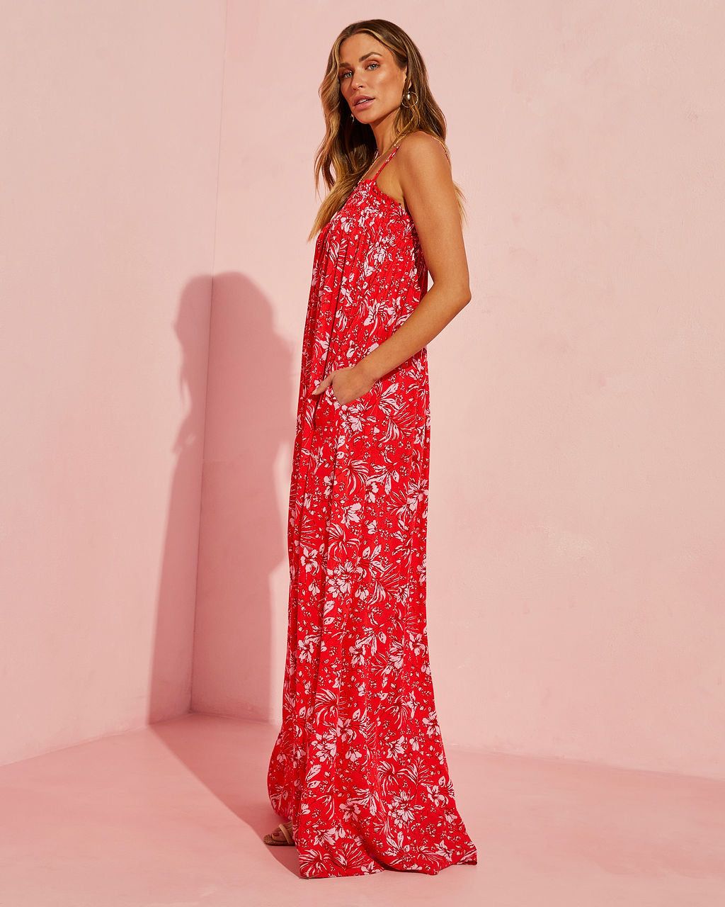 Silas Maxi Dress - Red - FINAL SALE sold by Vici product image thumbnail 4