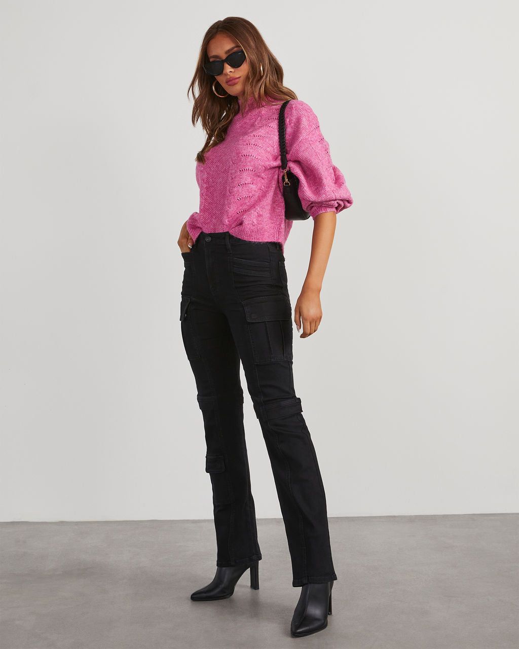 Marisse Mock Neck Knit Sweater sold by Vici product image thumbnail 2