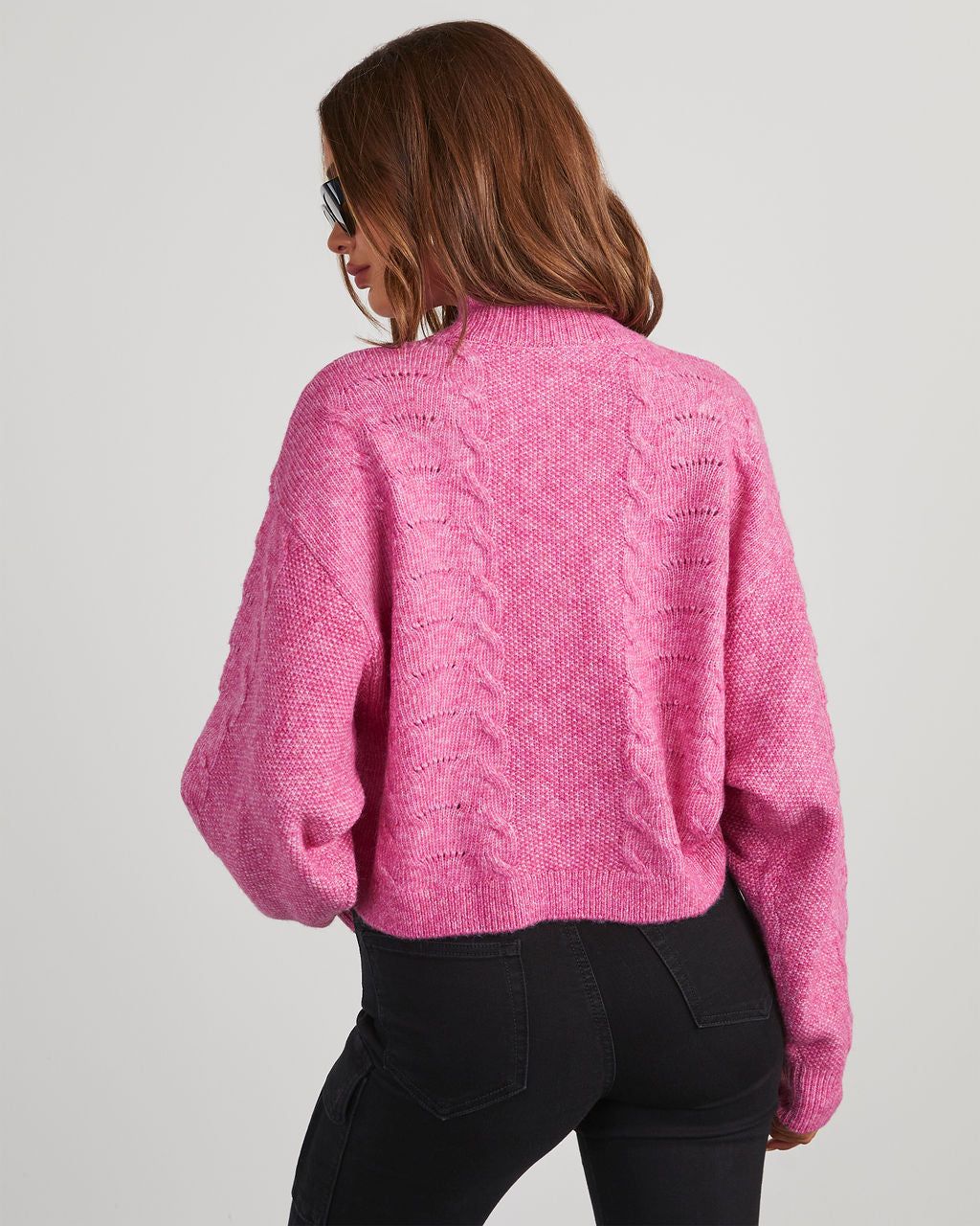 Marisse Mock Neck Knit Sweater sold by Vici product image thumbnail 3