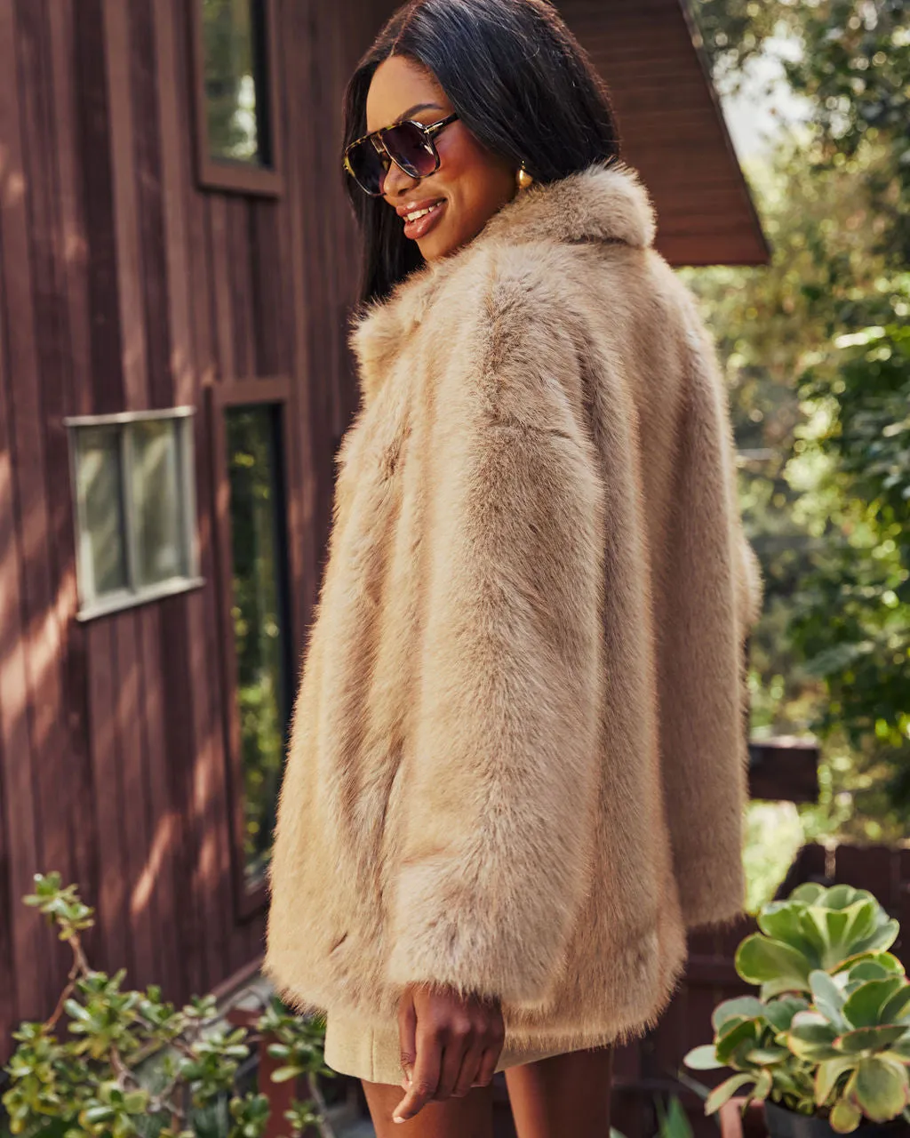 Fuzzy Feeling Faux Fur Coat sold by Vici product image thumbnail 4