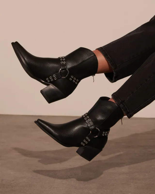 Wynnie Western Grommet Detail Booties sold by Vici