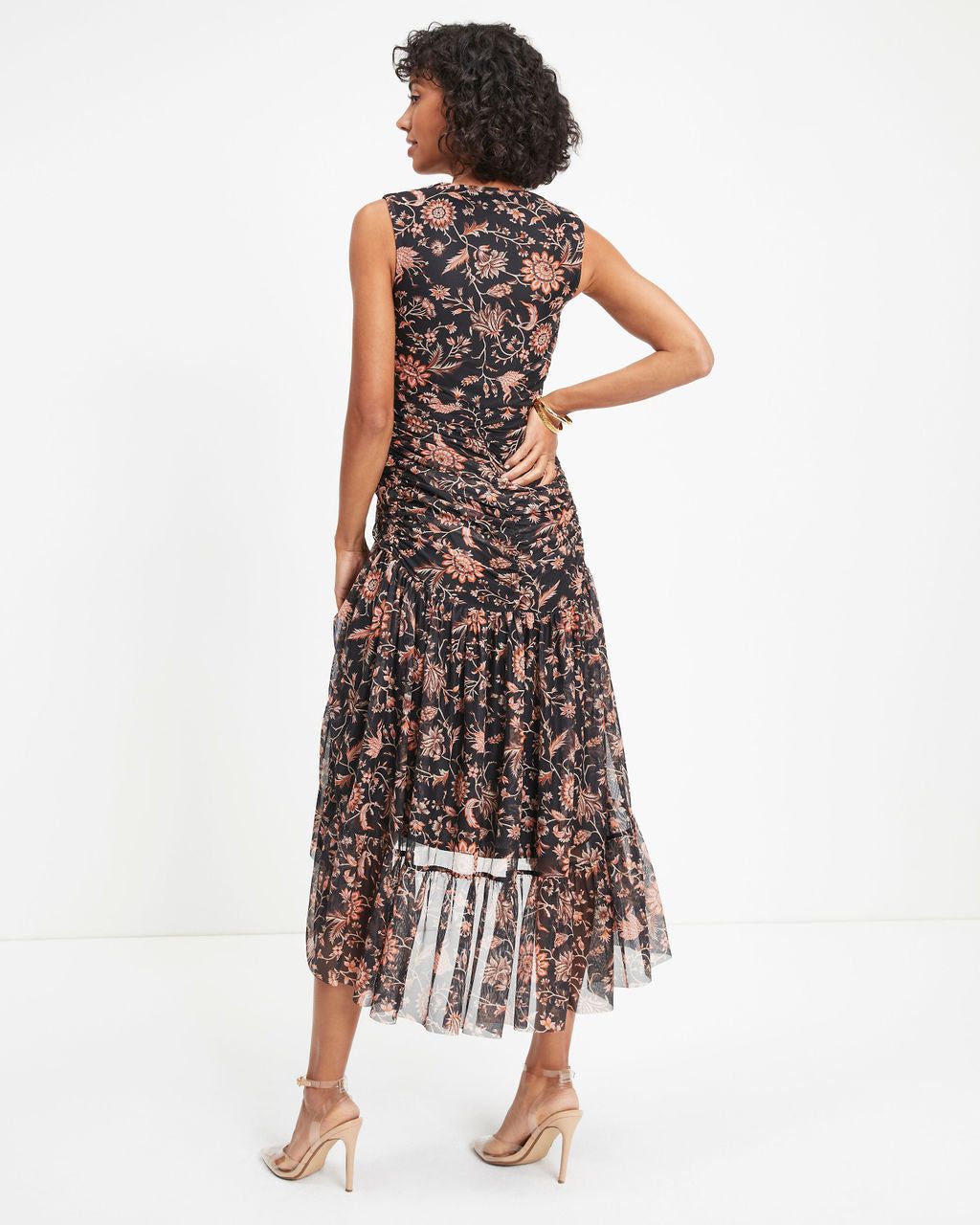 Creating My Own Destiny Floral Twisted Front Midi Dress sold by Vici product image thumbnail 4