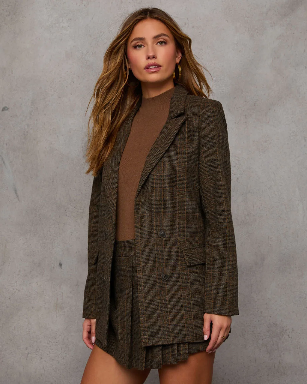 Helen Plaid Blazer sold by Vici product image thumbnail 3