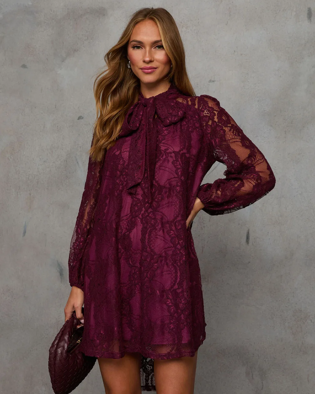 Rather Be Necktie Lace Mini Dress sold by Vici product image thumbnail 2