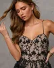 Enchanted Night Tiered Embroidered Midi Dress sold by Vici