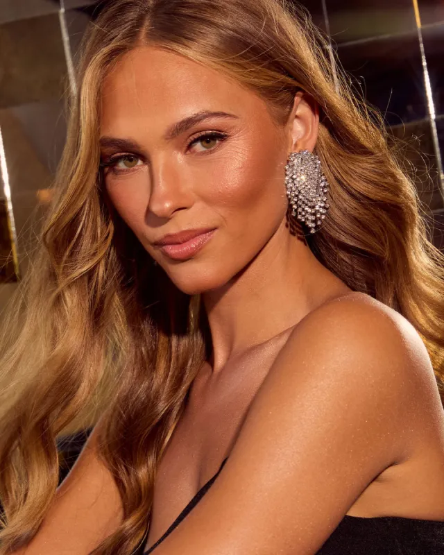 Perfect Choice Rhinestone Chandelier Earrings sold by Vici