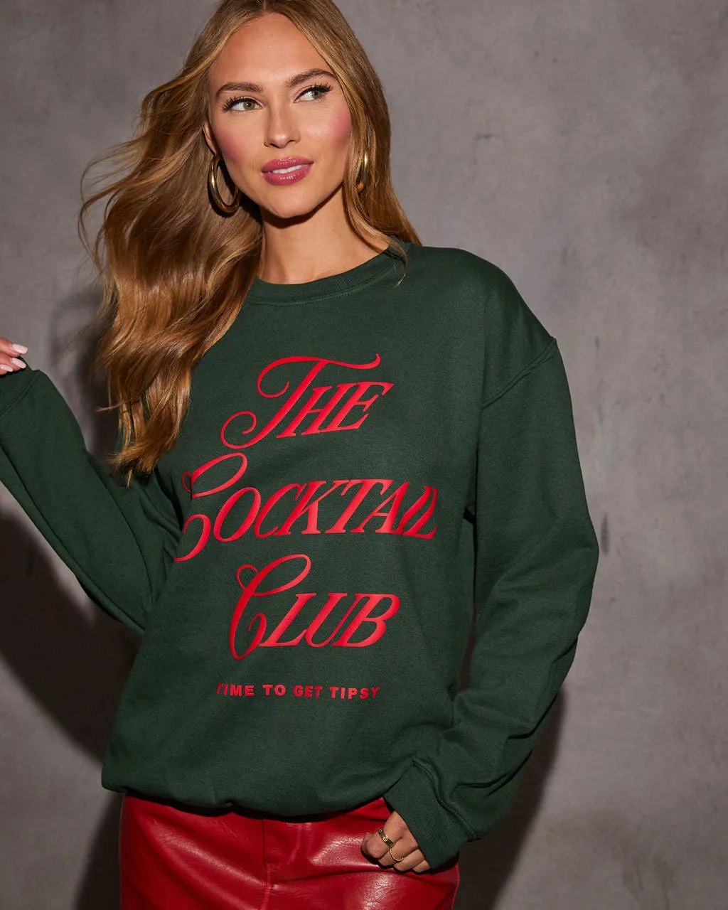 The Cocktail Club Graphic Sweatshirt sold by Vici product image thumbnail 2