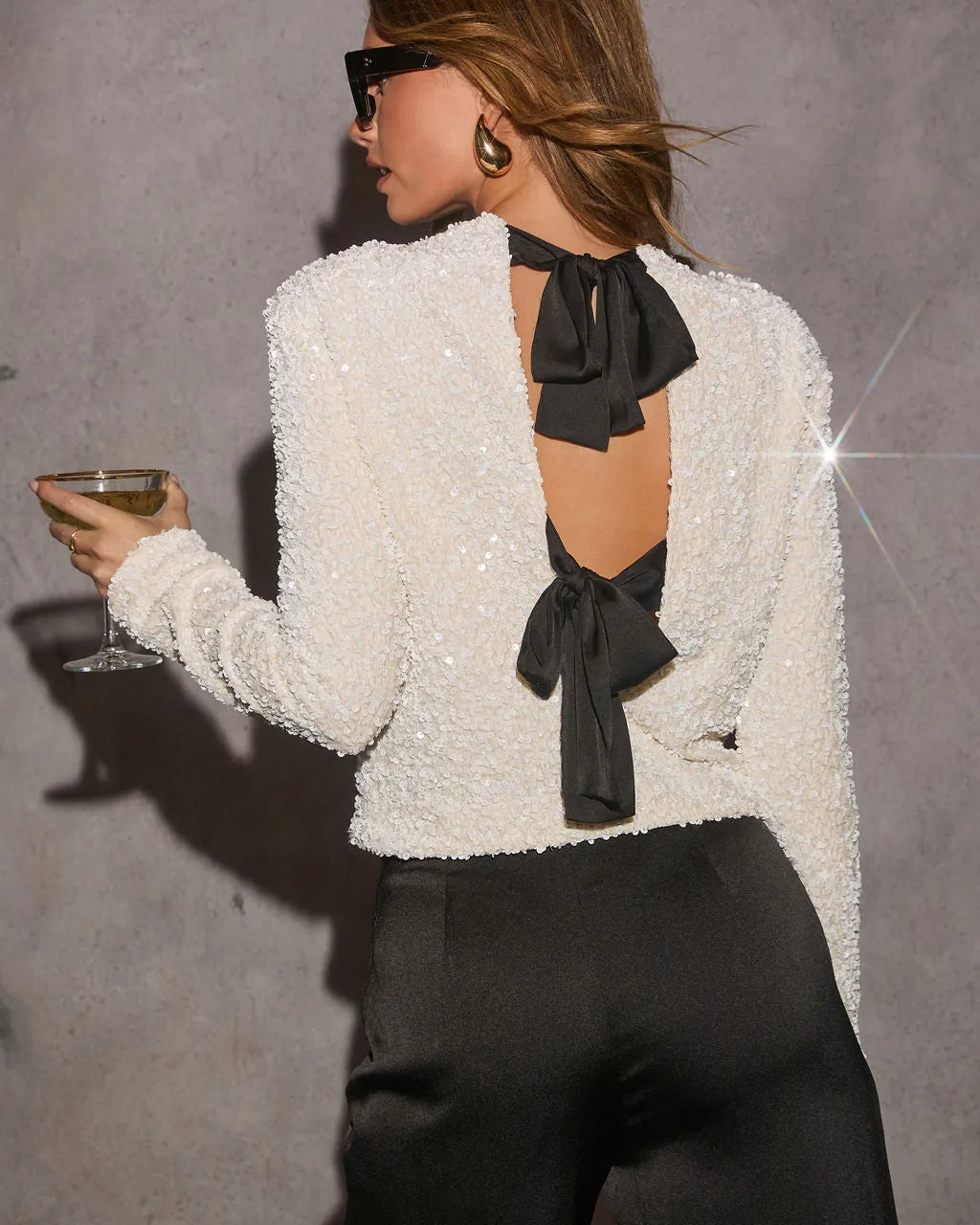 Angel Of Mine Sequin Embellished Top sold by Vici product image thumbnail 4