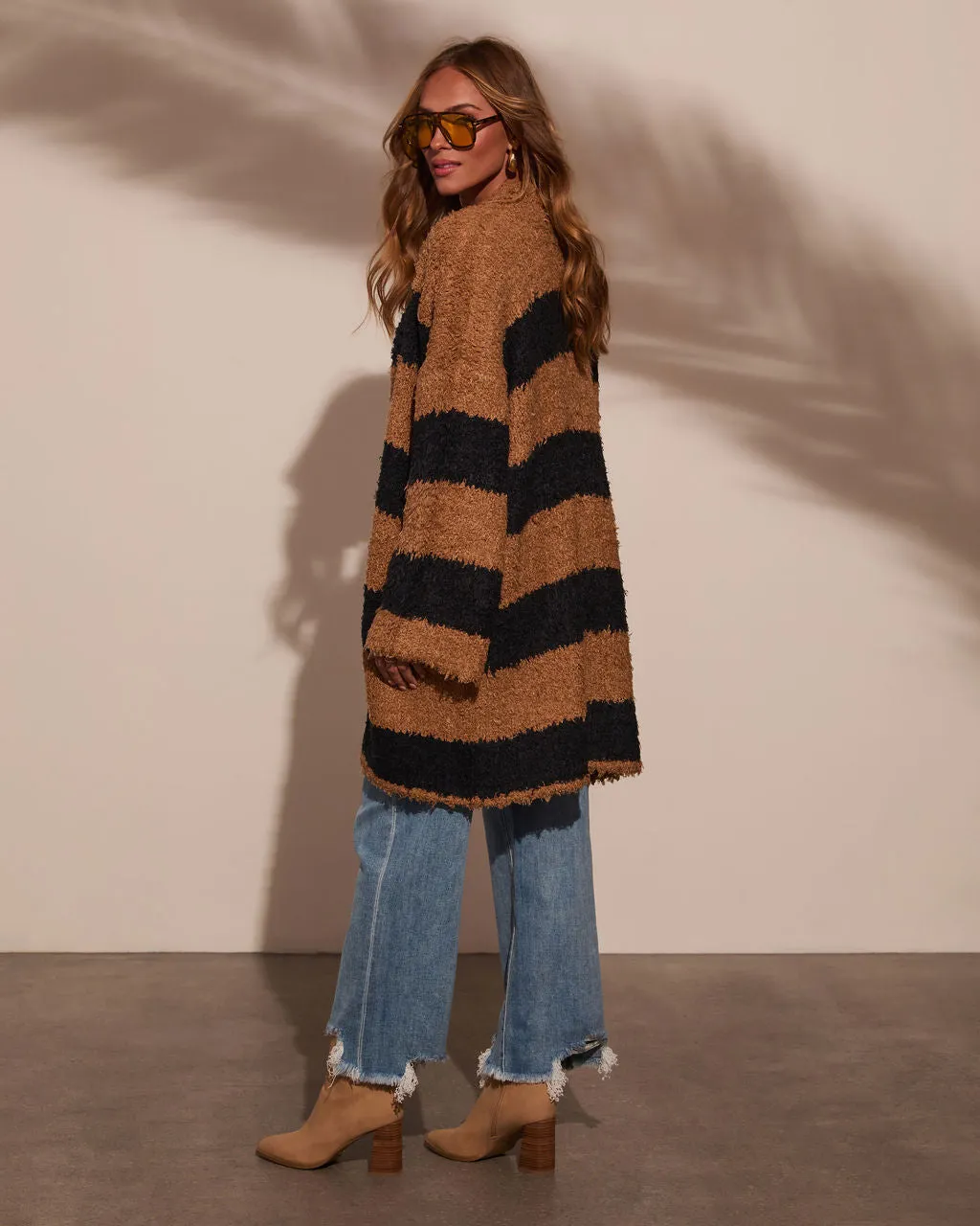 Drina Stripe Shaggy Duster sold by Vici product image thumbnail 4