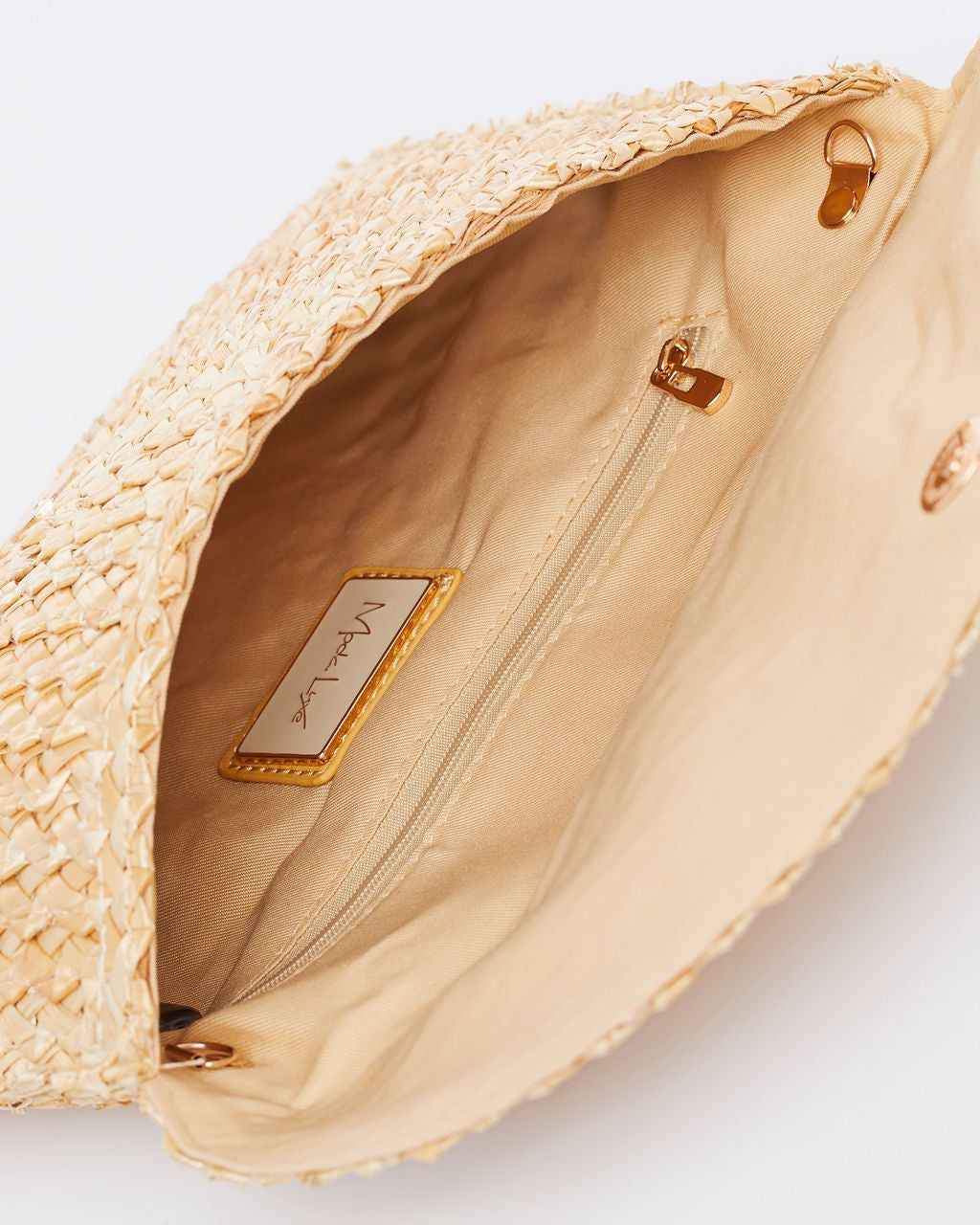 Just Beachy Straw Foldover Clutch sold by Vici product image thumbnail 4