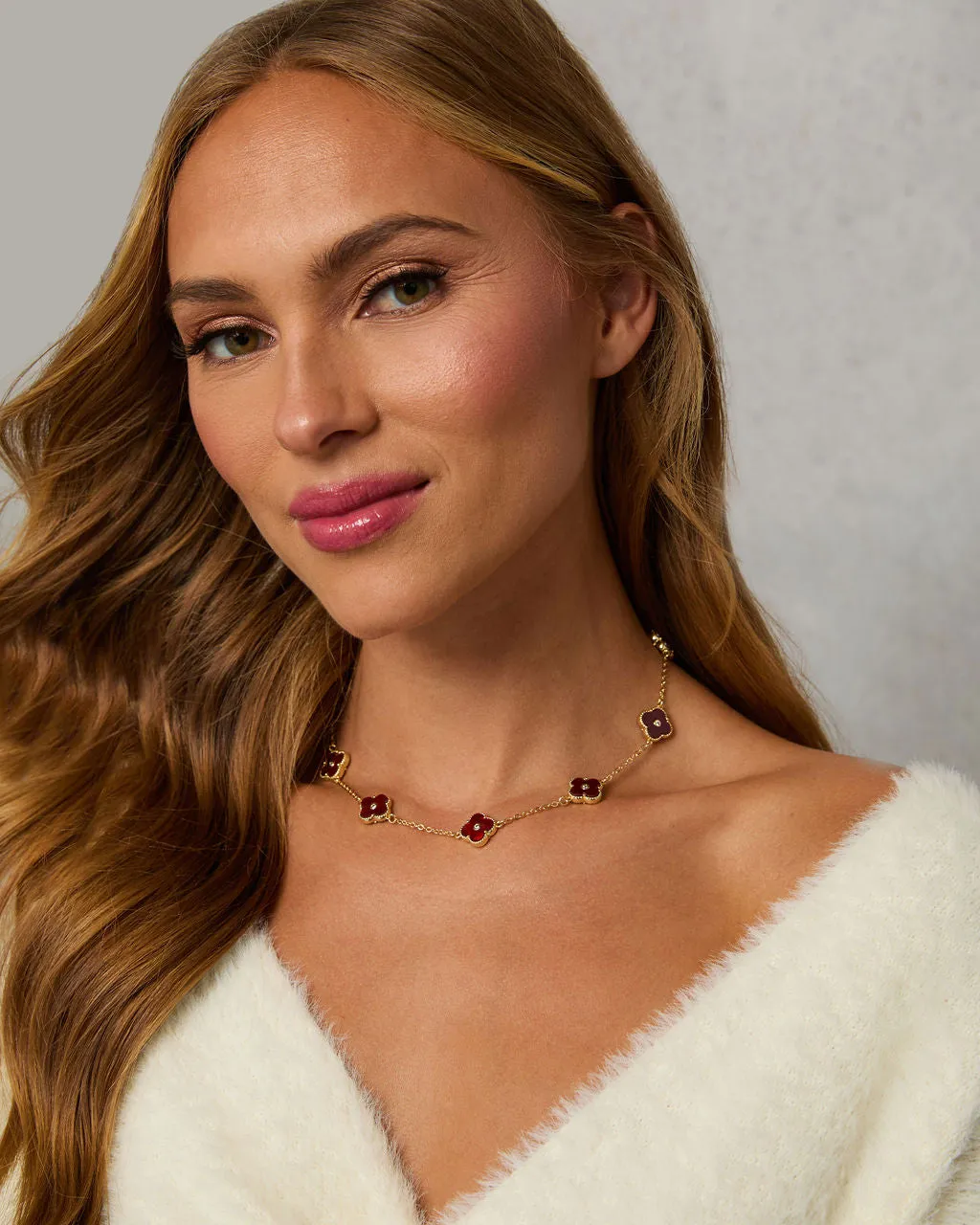 Madeline Clover Charm Necklace sold by Vici product image thumbnail 2