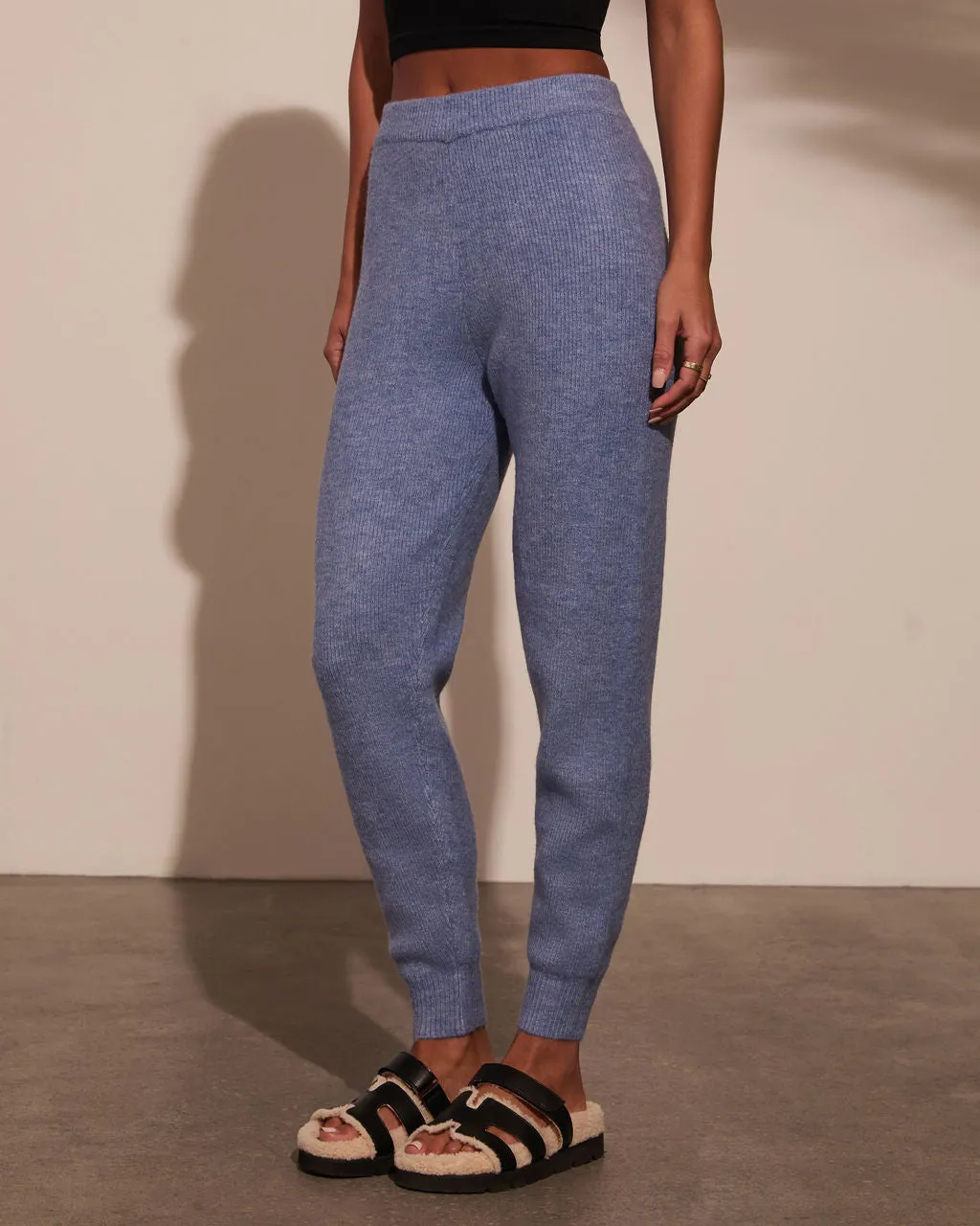 Soft Snowfall Ribbed Joggers sold by Vici product image thumbnail 3