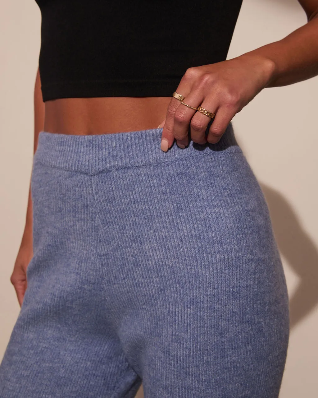 Soft Snowfall Ribbed Joggers sold by Vici product image thumbnail 5