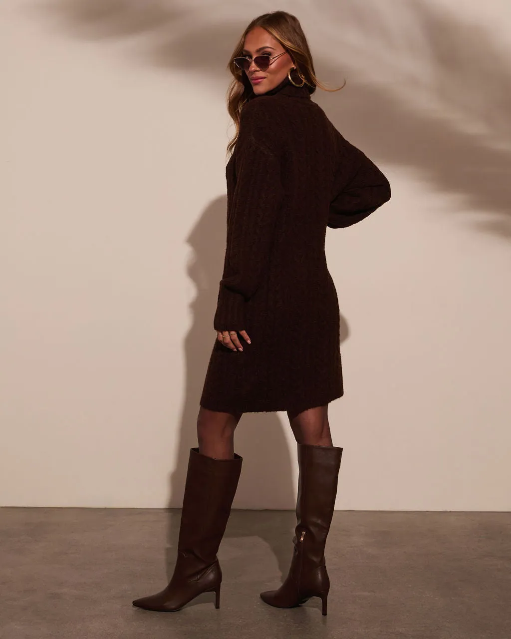 Snowdrift Turtleneck Sweater Dress sold by Vici product image thumbnail 4