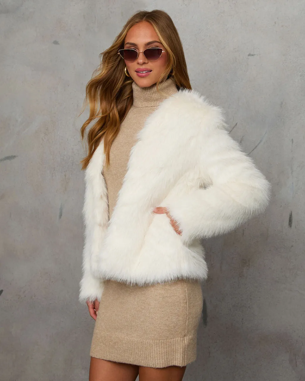 Warm Gather Faux Fur Coat sold by Vici product image thumbnail 3