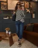 Icy Affair Striped Sweater sold by Vici