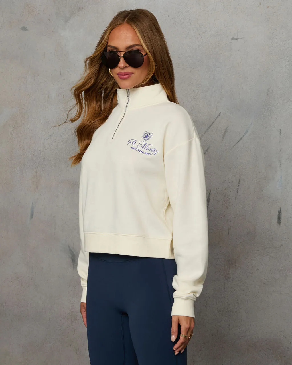 St. Mortitz Quarter Zip Sweater sold by Vici product image thumbnail 3