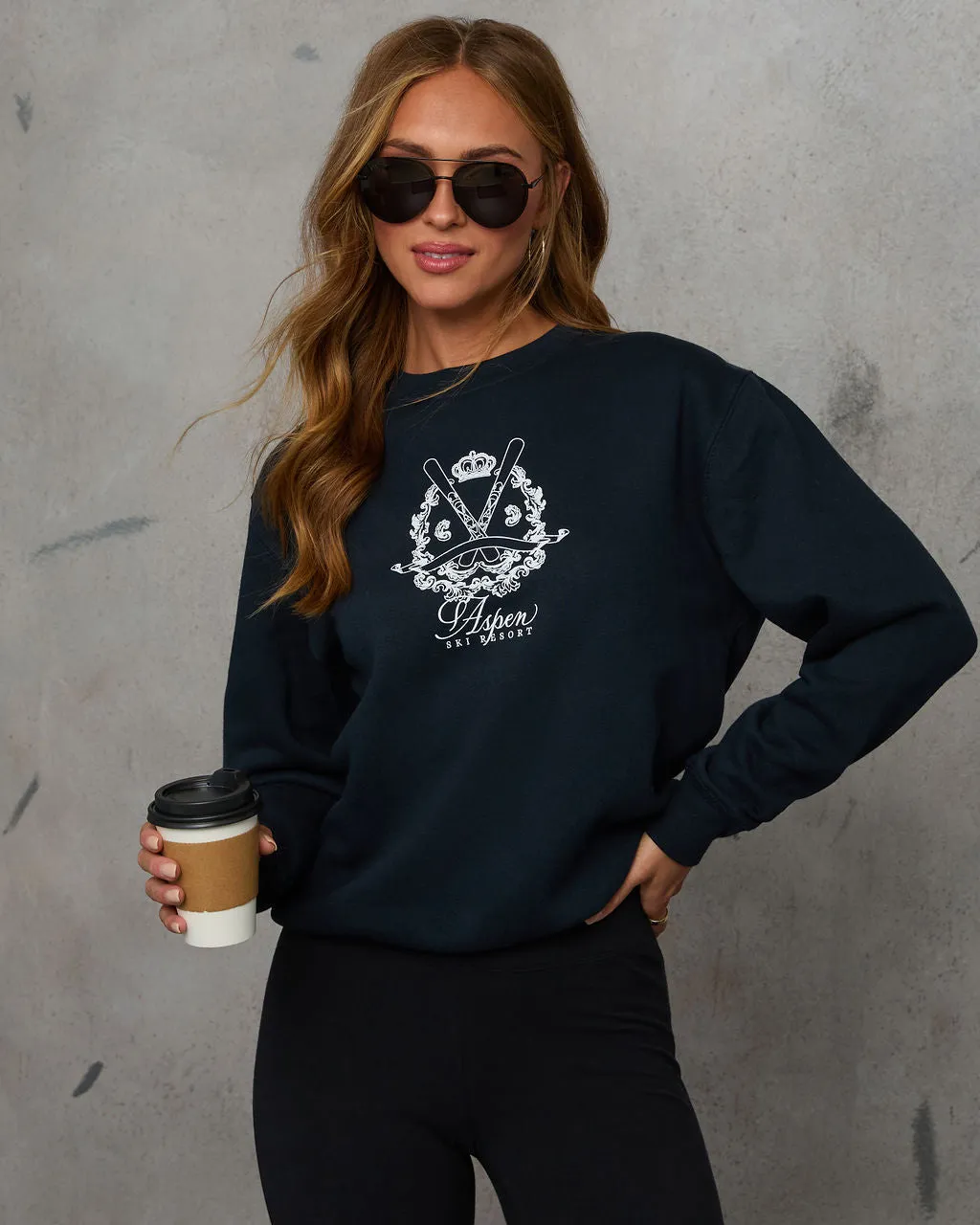 Aspen Ski Resort Graphic Sweatshirt sold by Vici