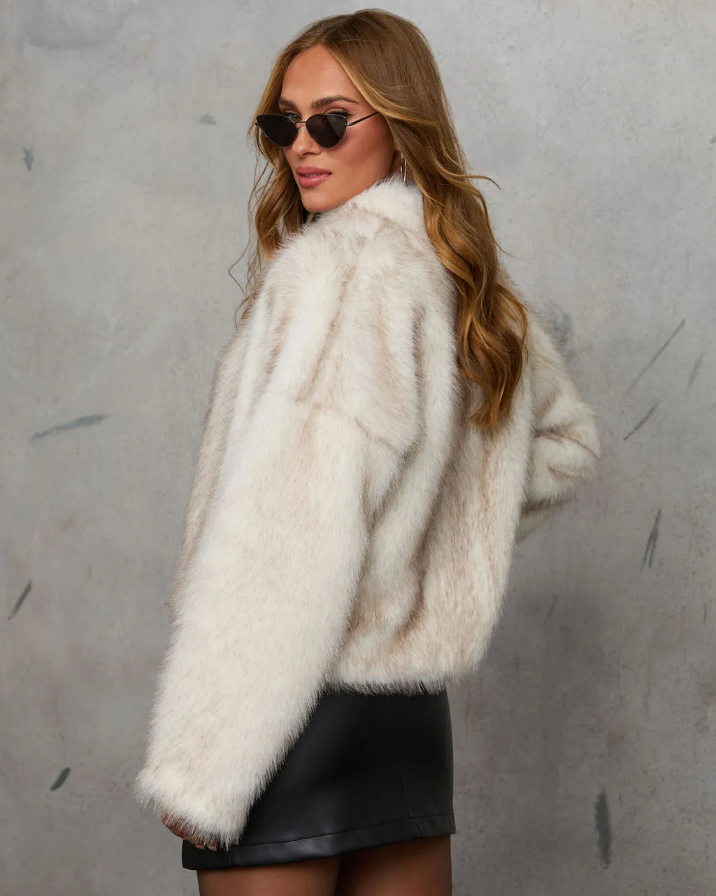 Icy Elegance Faux Fur Coat sold by Vici product image thumbnail 4