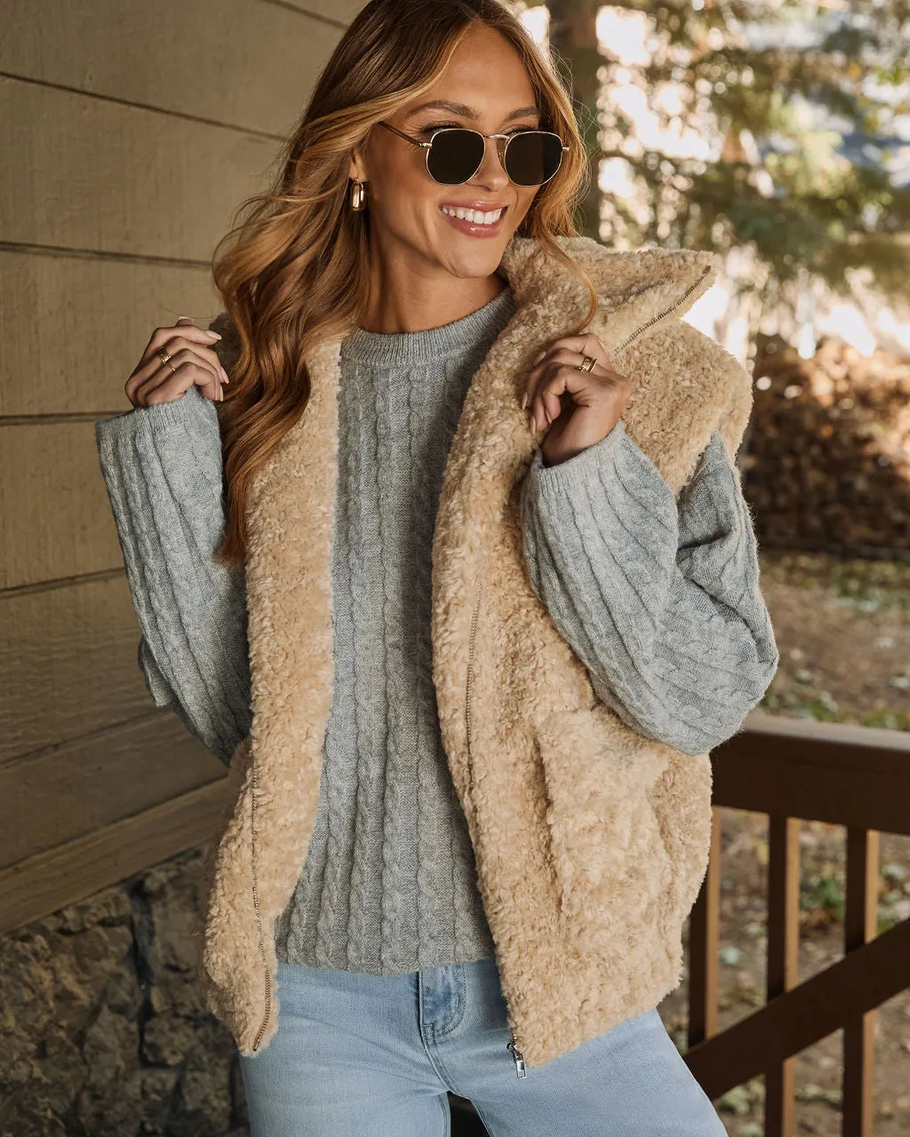 Gather Together Shearling Vest sold by Vici product image thumbnail 3