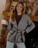Chill Bound Contrast Trim Wrap Coat sold by Vici
