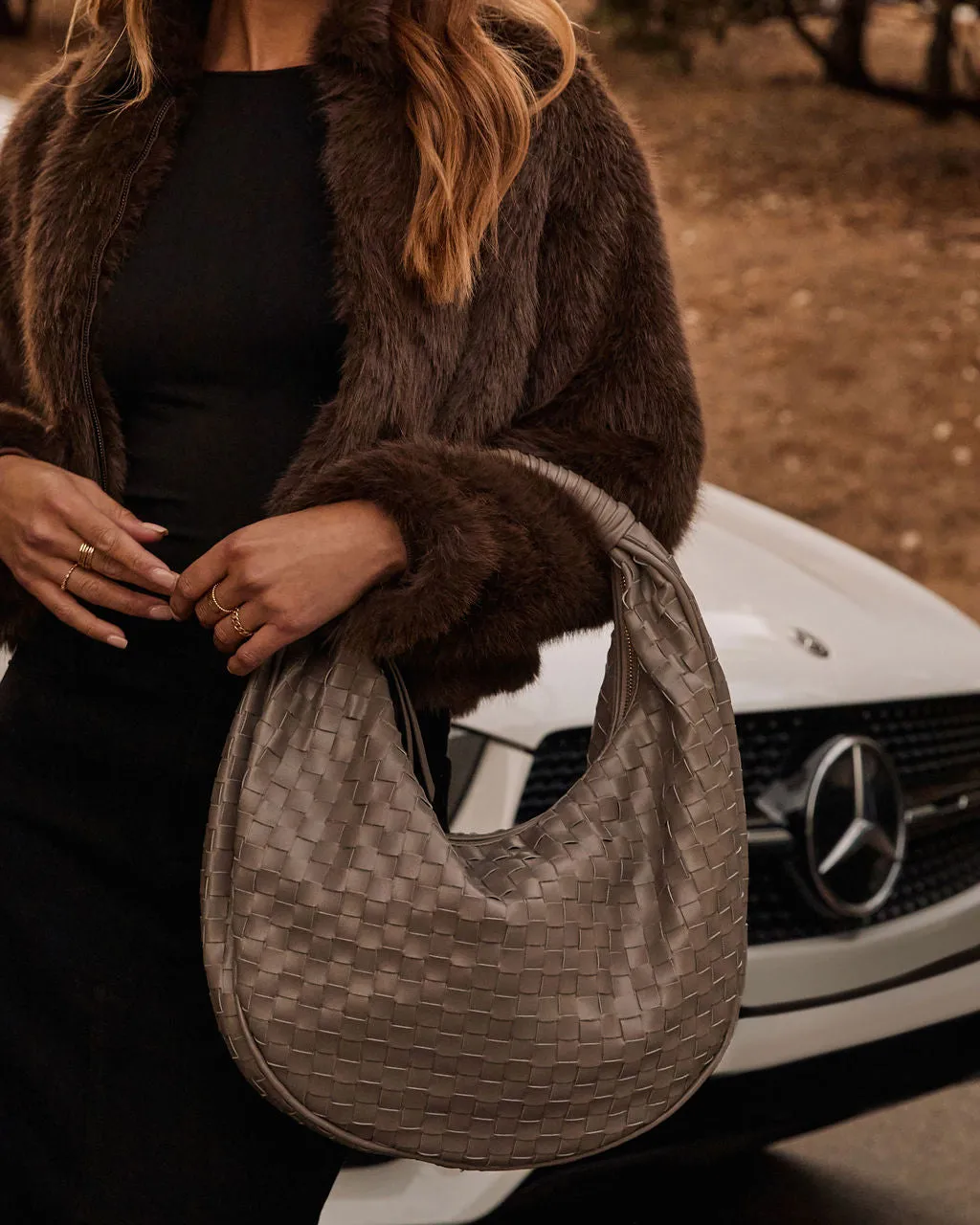 Alania Woven Leather Tote sold by Vici product image thumbnail 3