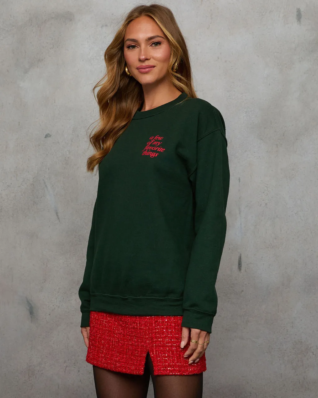 Christmas Wishlist Sweatshirt sold by Vici product image thumbnail 3