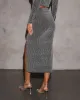 Glimmering Frost Sequin Midi Skirt sold by Vici