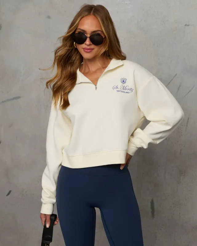 St. Moritz Quarter Zip Sweater sold by Vici