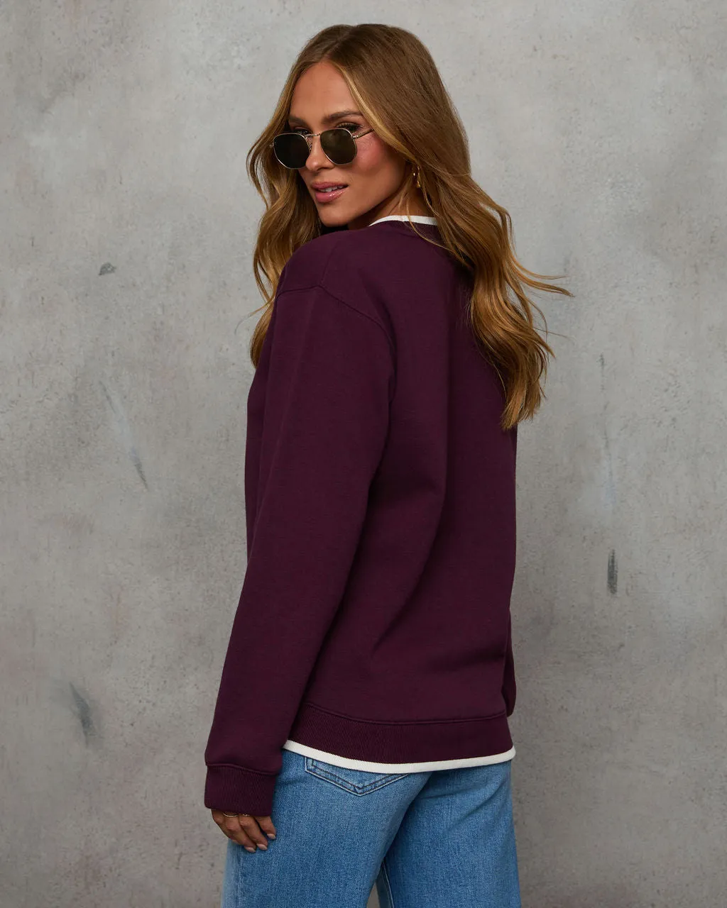 Wine Club Graphic Sweatshirt sold by Vici product image thumbnail 4